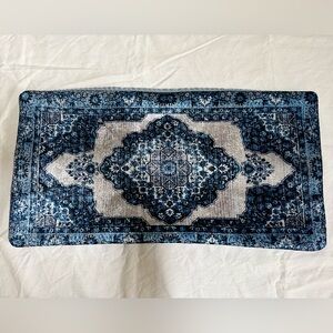 NEW Blue & Gray Lumbar Pillow Cover